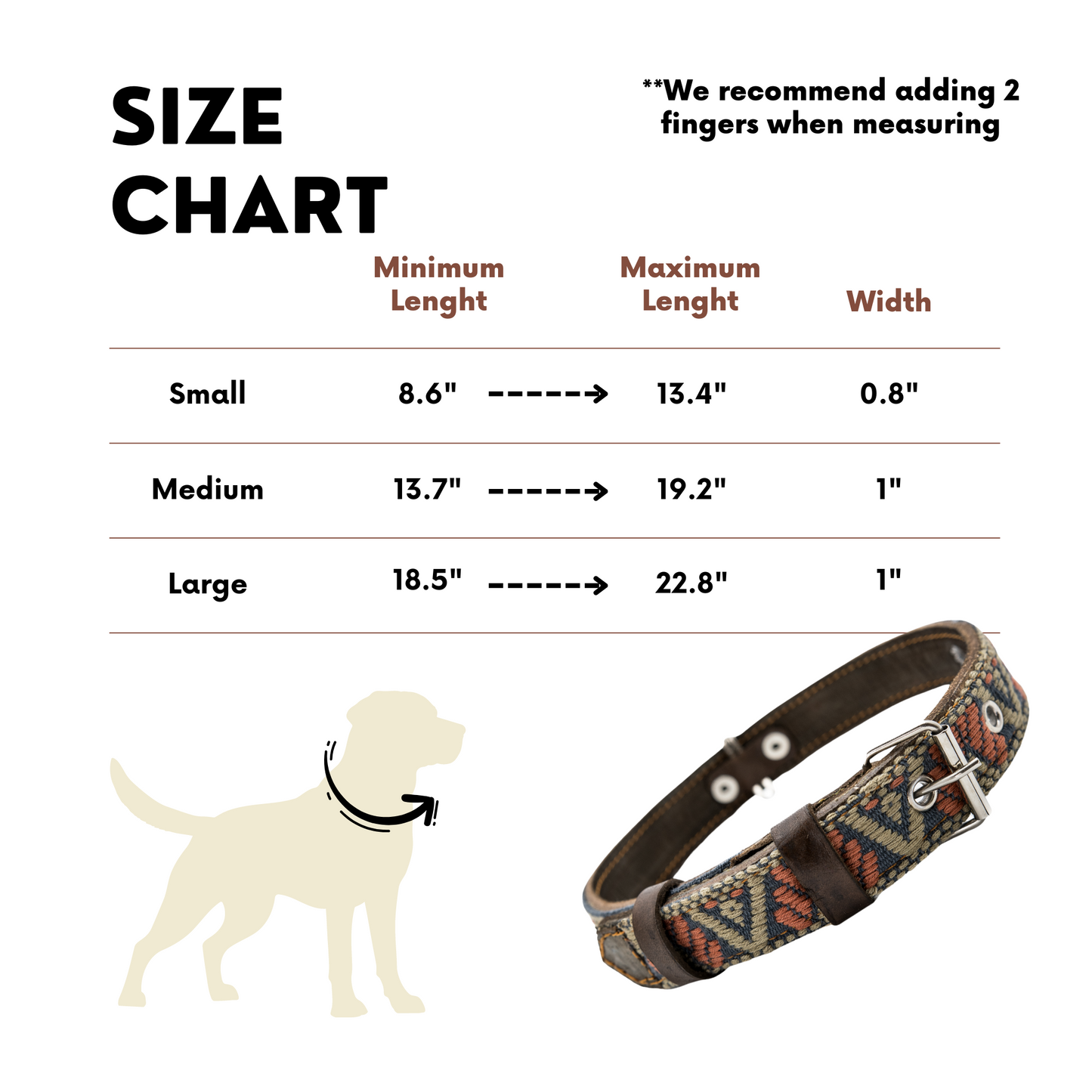 Leather Dog Collar - Bronze Olive