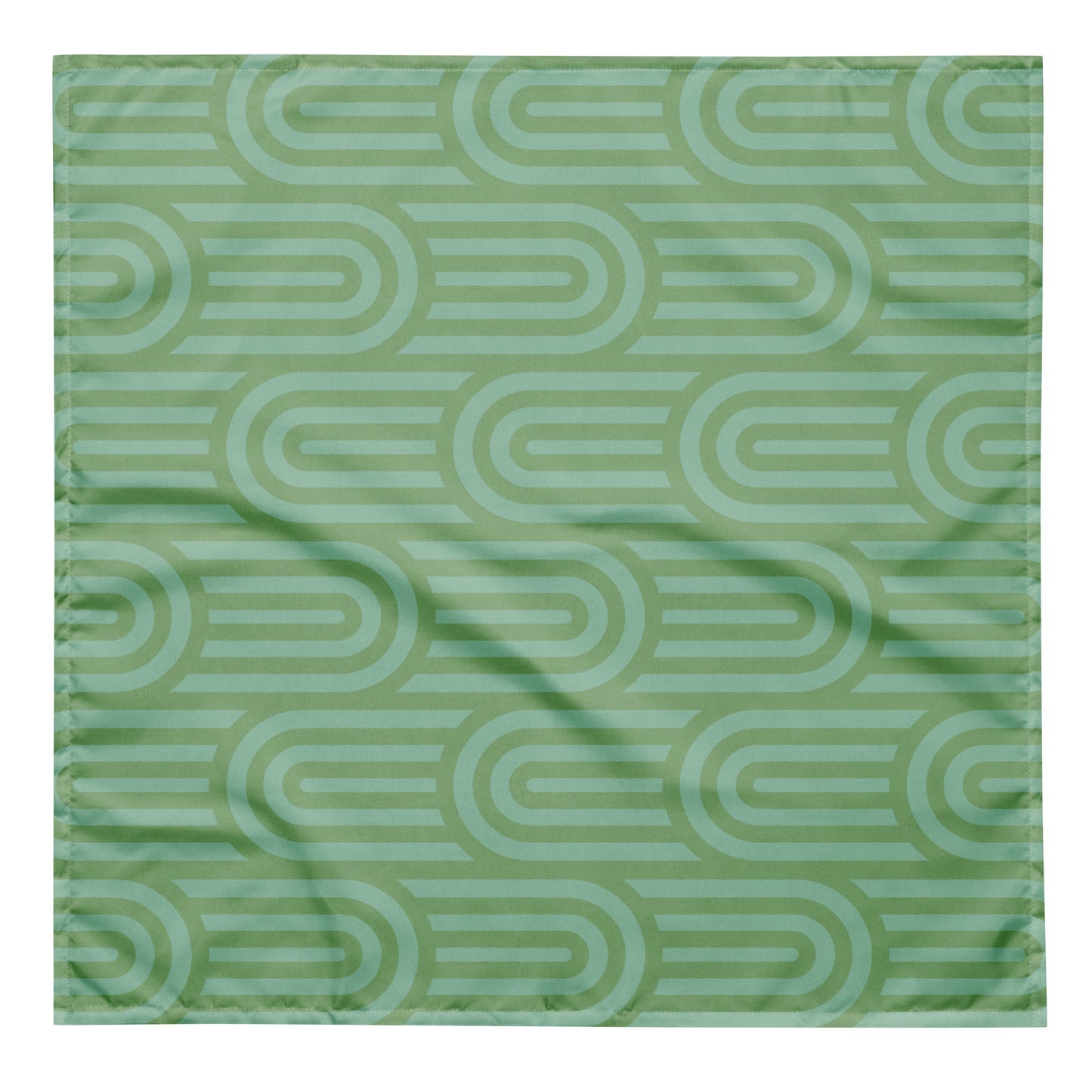 Sebastian & Clementine Scalloped Green Bandana For Dogs and Cats