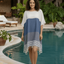 Multi Color Tunic Beach Cover Up