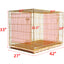 24-42" Collapsible Copper Gold Dog Crate GLD24-42