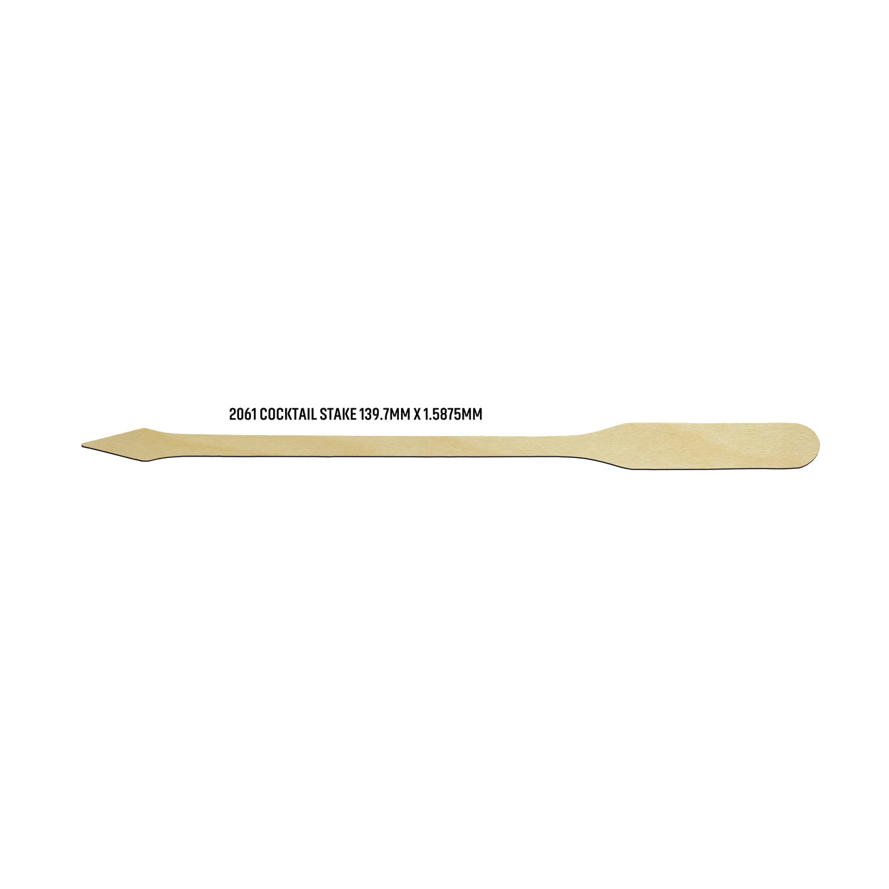 Flat Birchwood Food Stakes In Cardboard Reusable Box