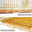 24-42" Collapsible Copper Gold Dog Crate GLD24-42