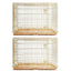 24-42" Collapsible Copper Gold Dog Crate GLD24-42