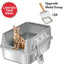 XXL Stainless Steel Cat Litter Box with Lid – High Sides, Low Entry, Easy to Clean, Odor-Free, Anti-Leak | Buy 2 & Save $10