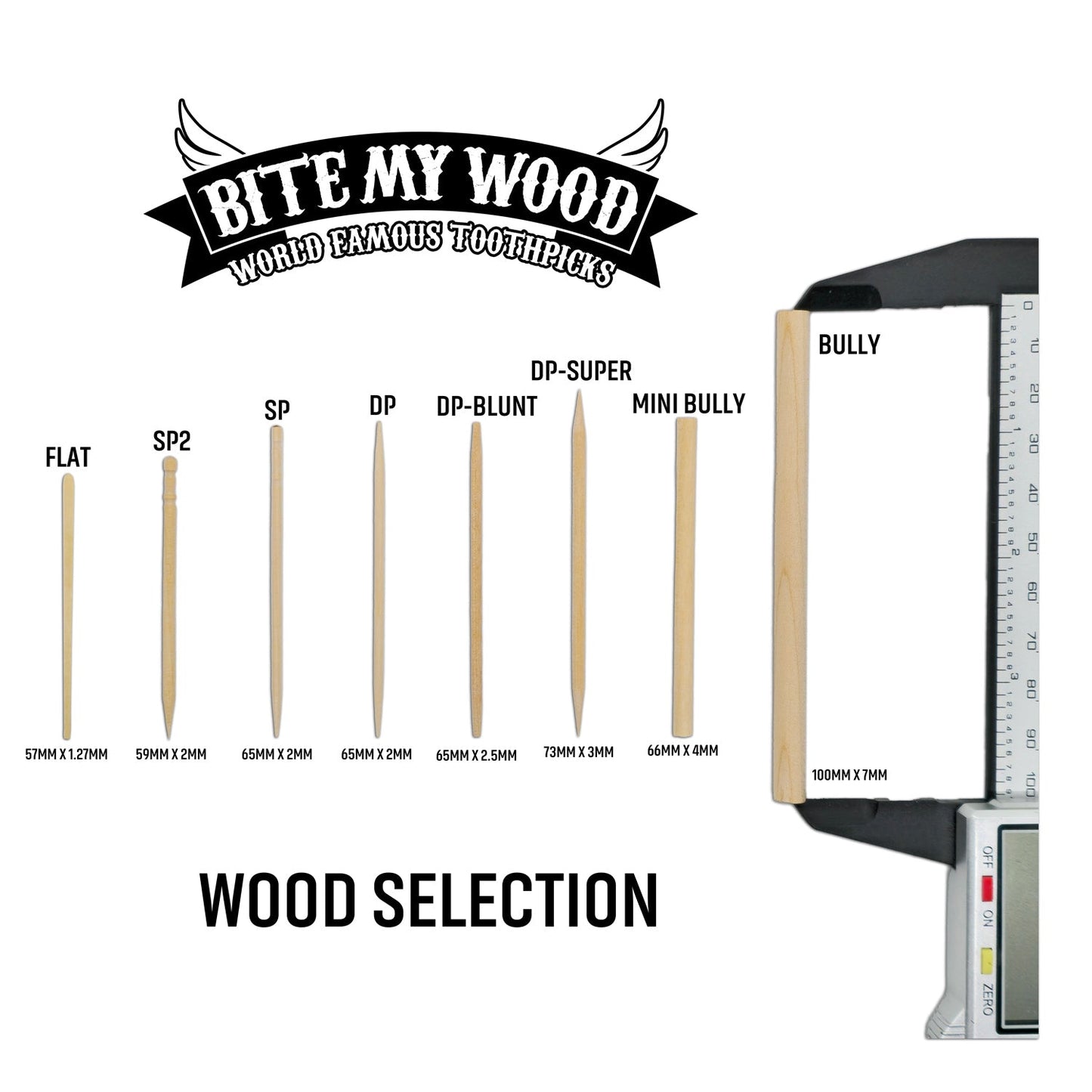 BiteMyWood 21 qty Bag 48 Pack Point Of Sale Counter Store Retail Display 1 Box Purchase