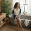 Turkish Cotton Hooded Bathrobe – Lightweight Multi-Color Robe