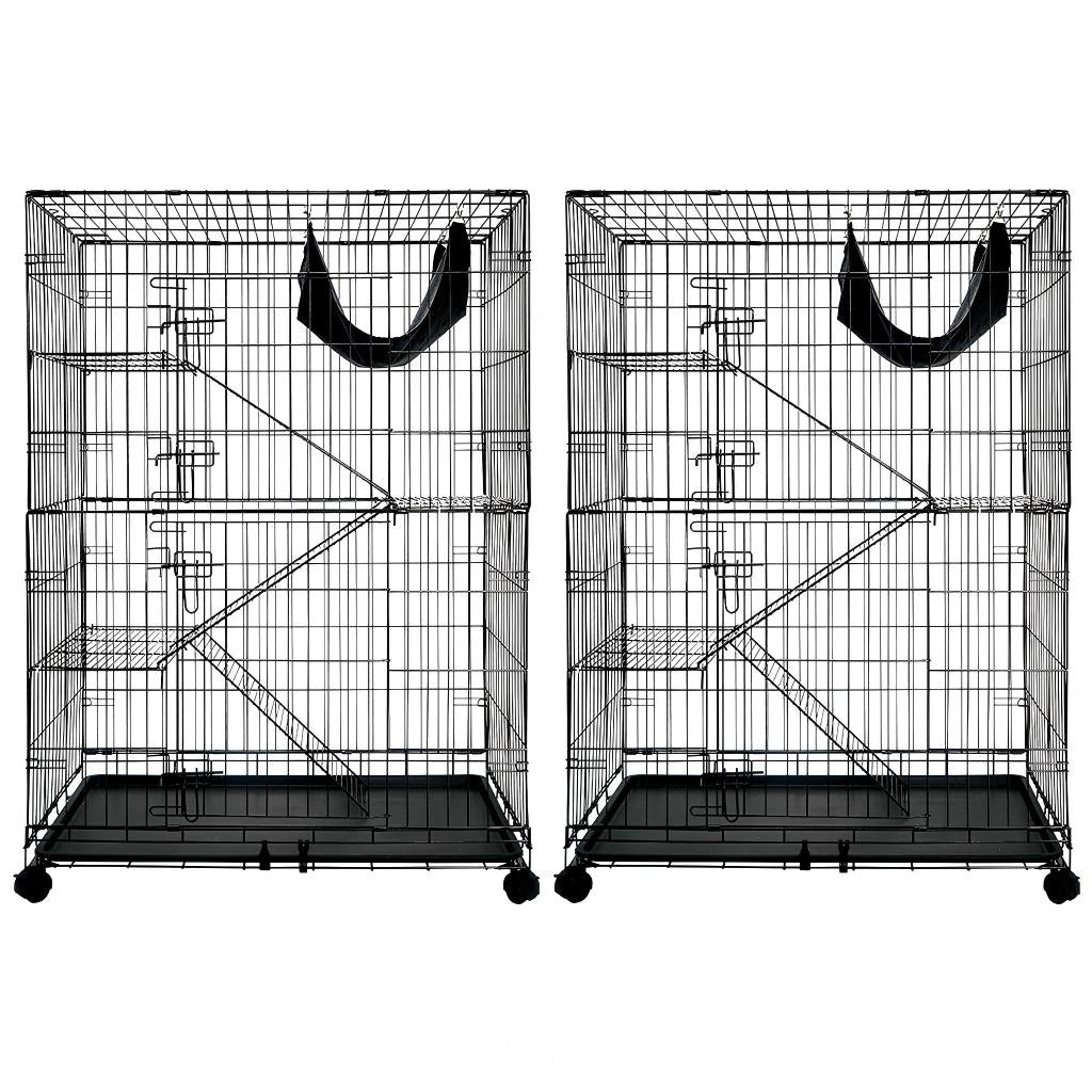 50 Inch 4-Tier Cat Cage C02