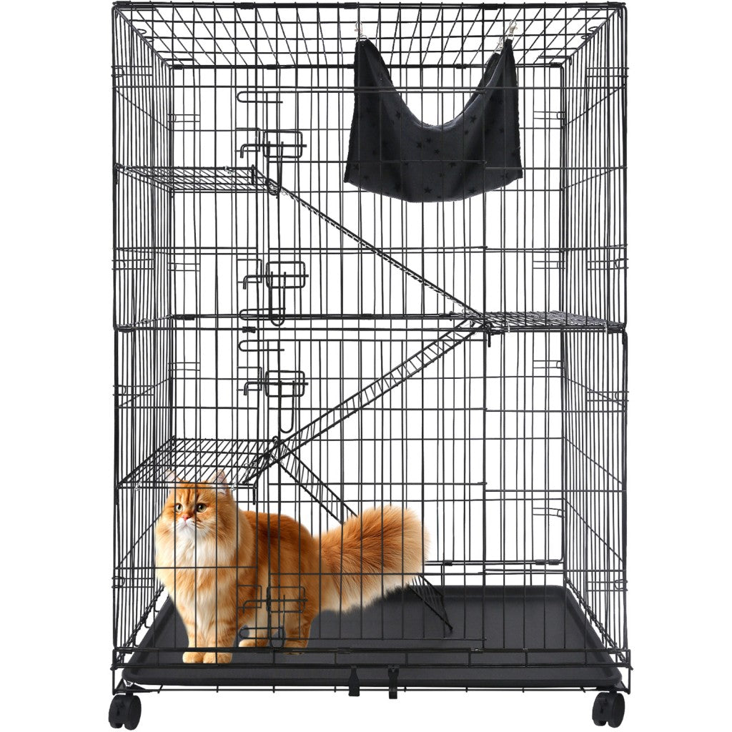 50 Inch 4-Tier Cat Cage C02