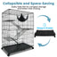 50 Inch 4-Tier Cat Cage C02