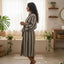 Cotton Linen Blend Kimono Bathrobe – Lightweight Unisex Robe