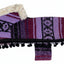 Size 00-3WN Purple/Black Dog Poncho/Sarape with Fur