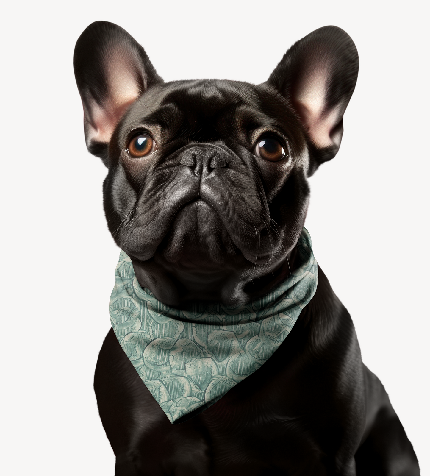 Sebastian & Clementine Green Paint Bandana Collar for Dogs and Cats