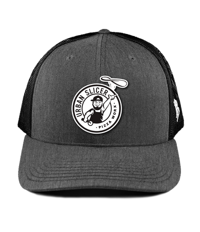 Snap Back Hat - CHARCOAL/BLACK