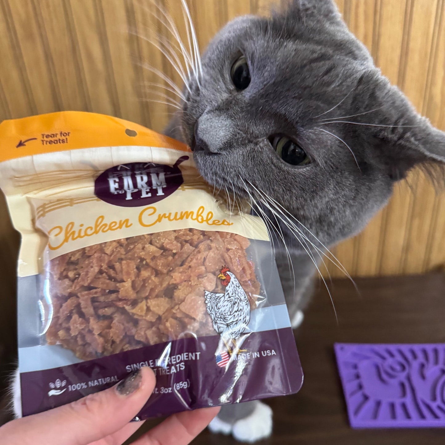 Chicken Crumbles Cat Treats | Single-Ingredient Treats for Cats