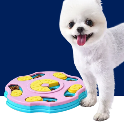 Interactive Dog Puzzle Slow Feeder – Non-Slip Food Dispenser for Dogs & Cats