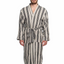 Cotton Linen Blend Kimono Bathrobe – Lightweight Unisex Robe