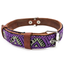 Leather Dog Collar - Amethyst