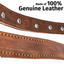 Leather Dog Collar - Amethyst