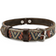 Leather Dog Collar - Bronze Olive