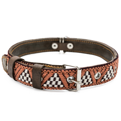 Leather Dog Collar - Brown Rust