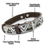 Leather Dog Collar - Ceramic Cello