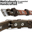 Leather Dog Collar - Brown Rust