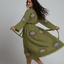 Evil Eye Hand Printed Kimono Natural