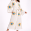 Evil Eye Hand Printed Kimono Natural