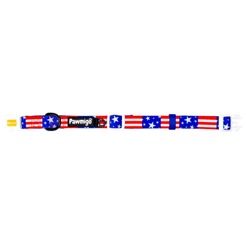 Red, White, & Bark Classic Collar