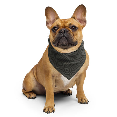 Sebastian & Clementine Gray Wooden Bandana For Dogs and Cats