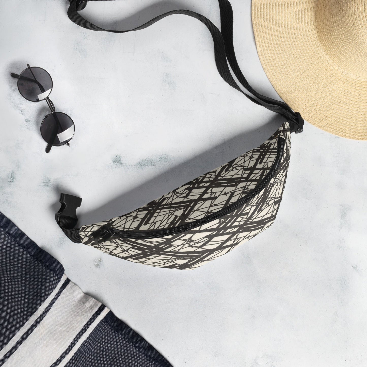 Sebastian & Clementine Abstract Lines Fanny Pack