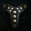 ''Bijou'' harness Black & Orange for big dogs