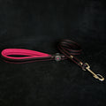 ''Bijou'' leather lead pink