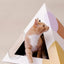 'Abstract' Cardboard Cat Pyramid