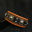 The "Eros" collar 2.5 inch wide black & orange