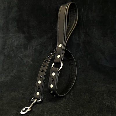 Black studded leash