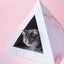 'Rose Quartz' Cardboard Cat Pyramid