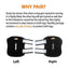 NeoAlly Rear Leg Hock Brace - Metal Spring Strips for Small Dogs [Short Version] (Pair)