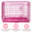 24-42" Collapsible Pink Dog Crate RED24-42