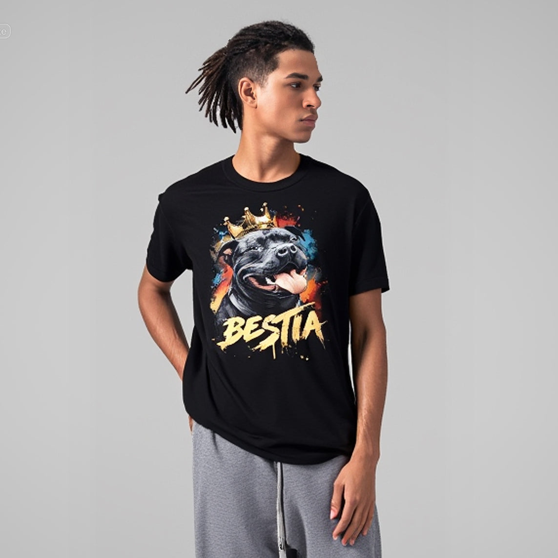Staffy T-shirt Black