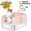 XXL Stainless Steel Cat Litter Box with Lid – High Sides, Low Entry, Easy to Clean, Odor-Free, Anti-Leak | Buy 2 & Save $10