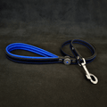 ''Bijou'' leather lead blue