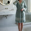 Organic Turkish Cotton Short Bathrobe with Hood – Lightweight Robe