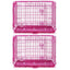 24-42" Collapsible Pink Dog Crate RED24-42