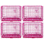 24-42" Collapsible Pink Dog Crate RED24-42